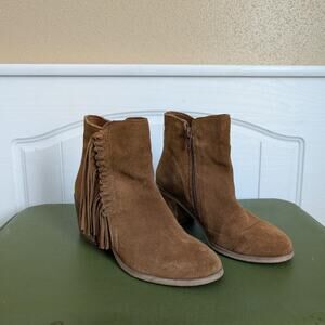 Kenneth cole reaction fringed ankle